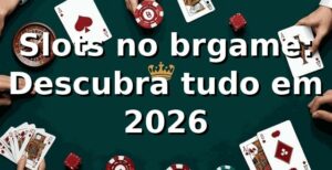 Slots no brgame: Descubra tudo em 2026 🎰